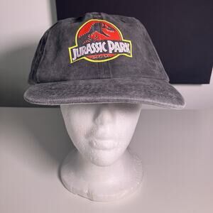 Jurassic Park Style Hat Vintage Washed Look Cap Unofficial Fan-Made